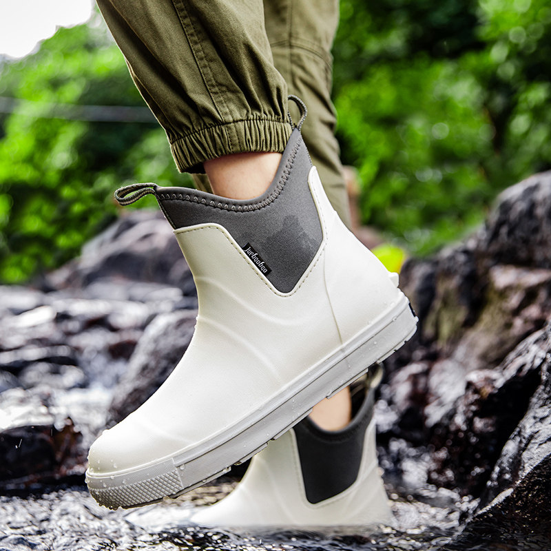 雨鞋男款2025新款低帮雨靴防滑耐磨短筒时尚胶鞋厨房工作鞋防水鞋