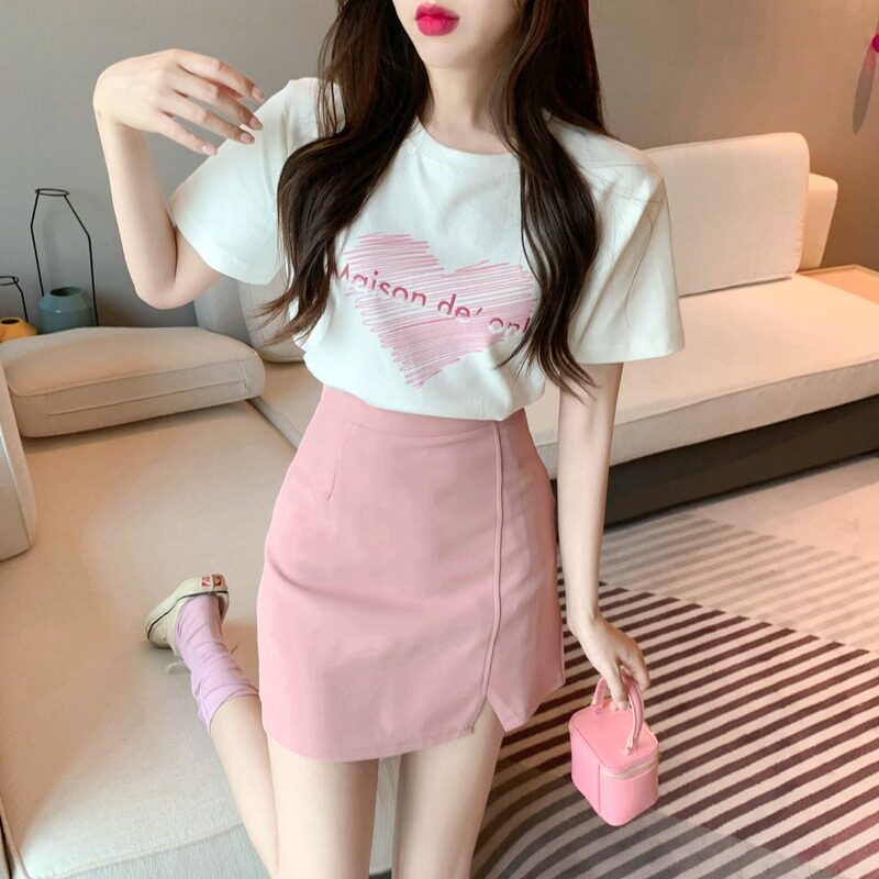 小香风套装女夏季2024年新款时尚时髦洋气短袖t恤包臀短裙两件套