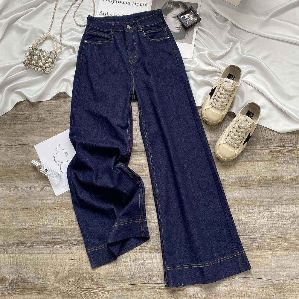 丹宁蓝直筒牛仔裤女春秋2025新款高腰显瘦小个子休闲裤宽松阔腿裤,女装/女士精品,牛仔裤,淘宝优惠券,粉丝福利购,淘宝优惠卷