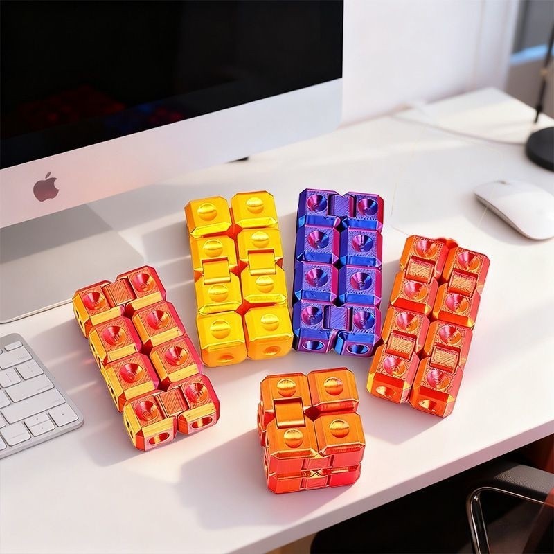 3d打印无限魔方减压神器指尖翻转口袋玩具方块解压发泄益智儿童图片
