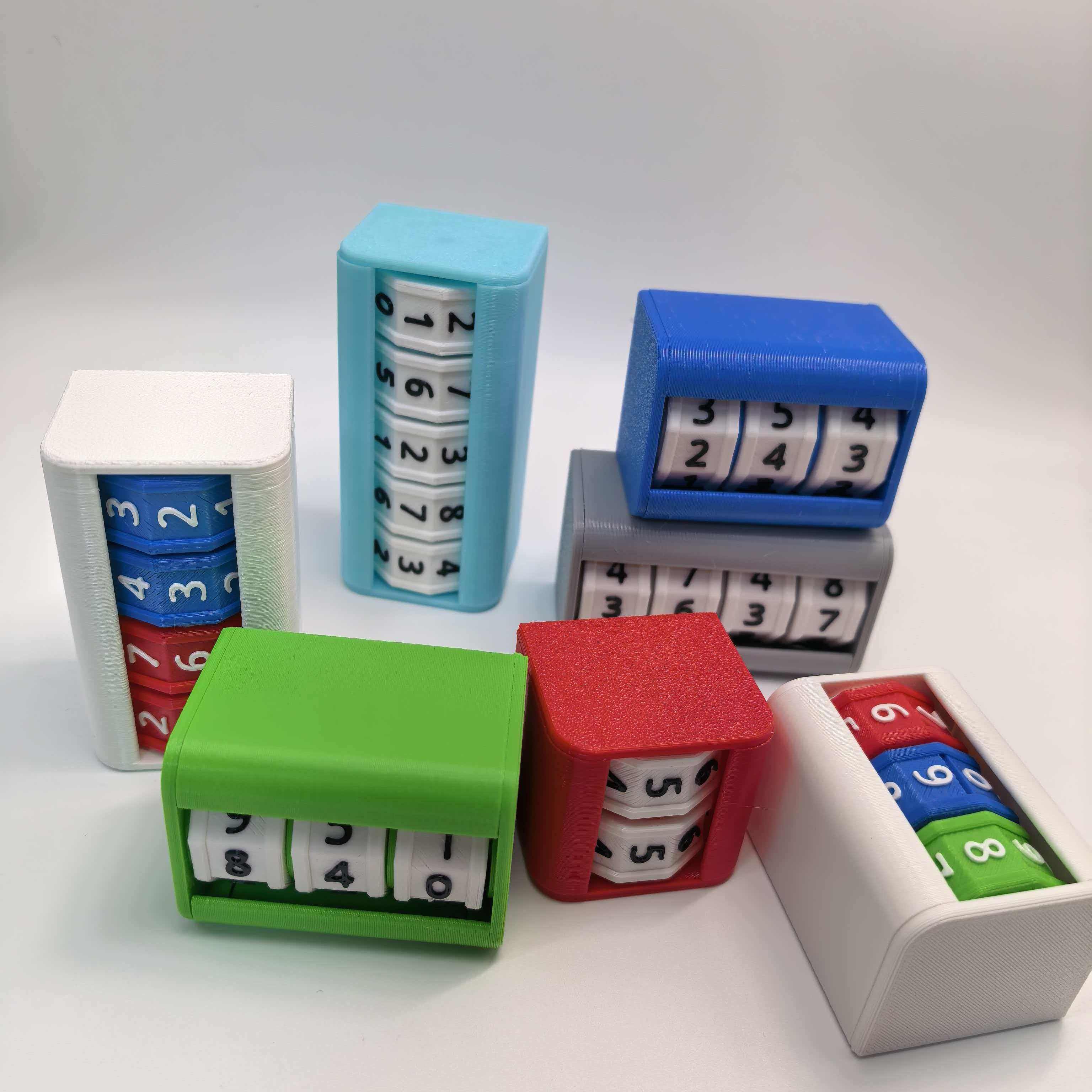 桌游配件计数器游戏王TCG对战数字转盘计分器3D打印数值积分 - 实物图