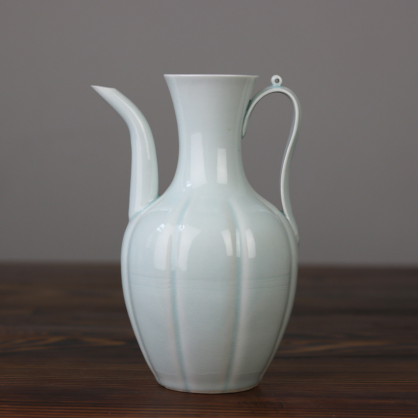 仿宋代点茶汤瓶手执壶湖田窑影青釉陶瓷茶酒具斗茶比赛培训汤提点