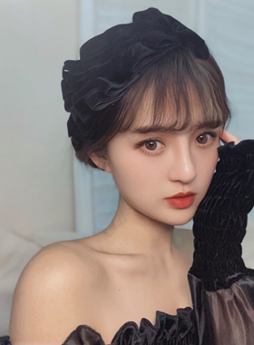 蝴蝶结头饰丝绒发箍原创