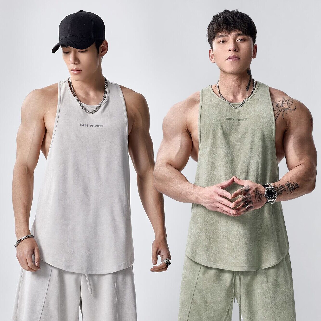 GYMDOG无袖宽松麂皮绒背心