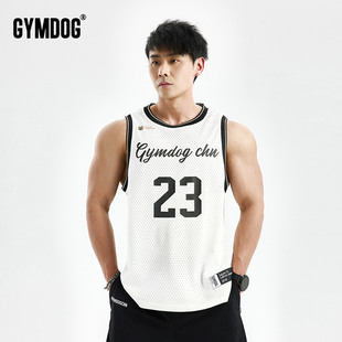 T恤衣服 GYMDOG23号篮球背心男夏季 运动健身跑步训练宽松网眼无袖
