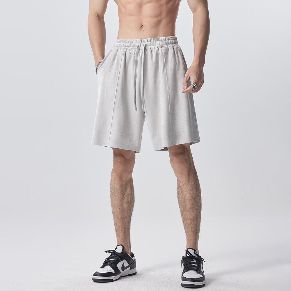 GYMDOG五分裤竖条设计短裤