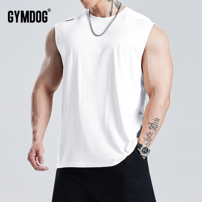 GYMDOG无袖纯棉吸汗宽松
