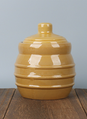 家用蒸佛跳墙用陶瓷罐厨房调料罐熬猪油用的小瓷罐放白糖用的瓷罐