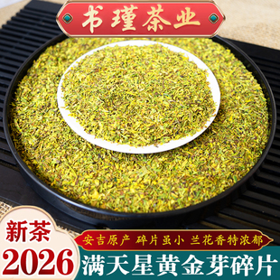 黄金芽小碎茶片2026新茶叶明前珍稀白茶嫩芽安吉绿茶高碎散装500g