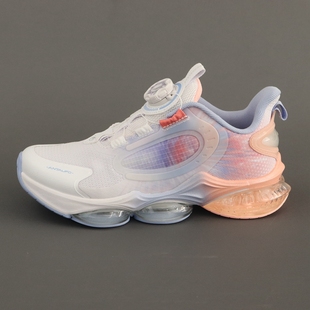 安踏儿童跑鞋女中大童春秋气垫网面纽扣减震休闲运动鞋322435583