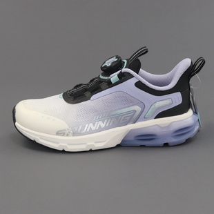 安踏儿童运动鞋女中大童犟弹旋转纽扣透气跑鞋运动鞋322315531