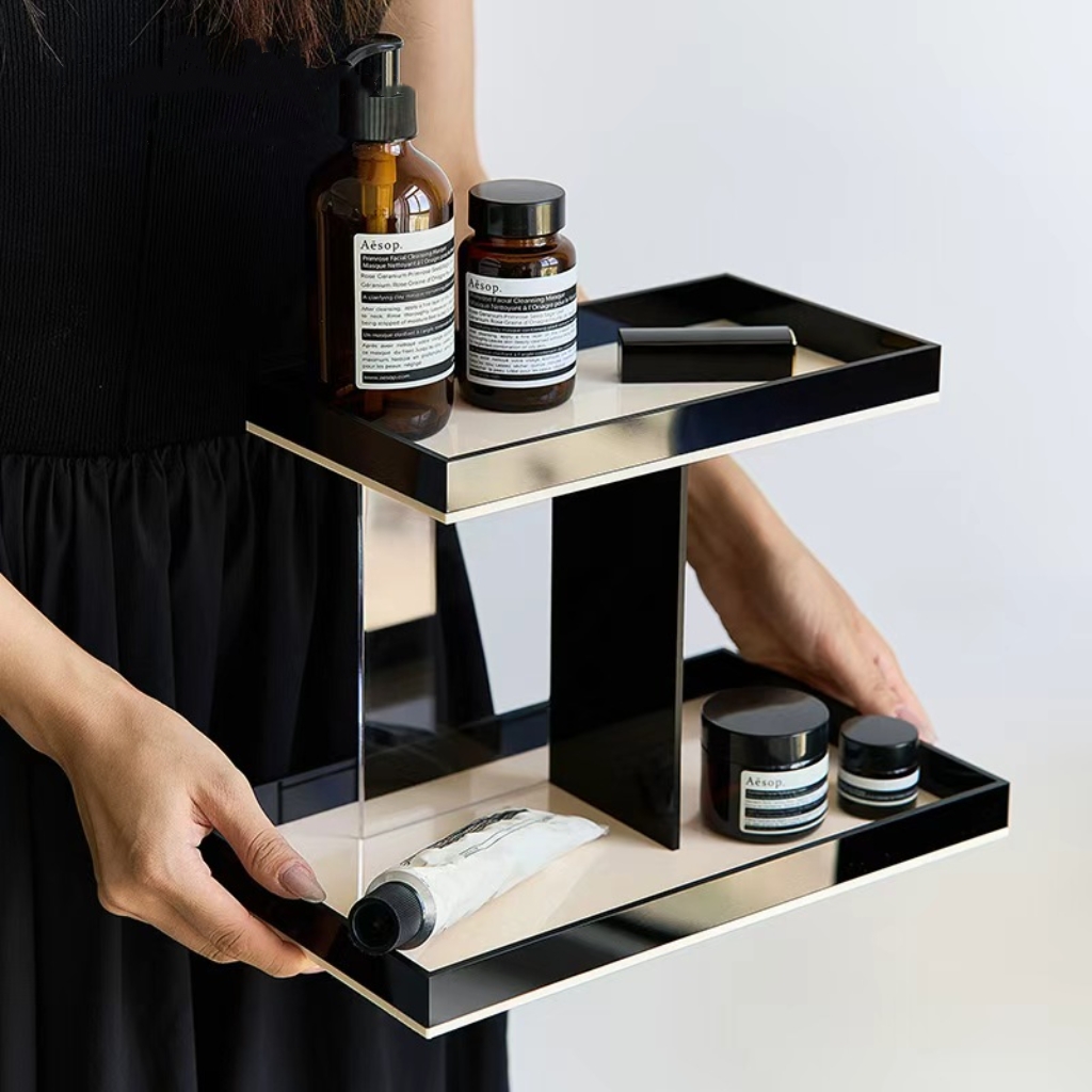 亚克力首饰化妆品梳妆台多层架子