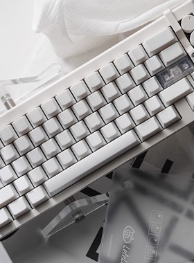LeleLab北海道白实色原厂高雅办公机械键盘帽舞厅小蜜蜂ez夜魔