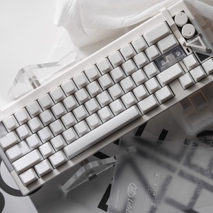 LeleLab北海道白实色原厂高雅办公机械键盘帽舞厅小蜜蜂ez夜魔