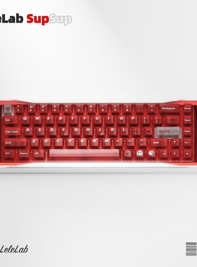 LeleLab SupSupABS红透键帽机械键盘适用原厂高度舞厅夜魔小蜜蜂
