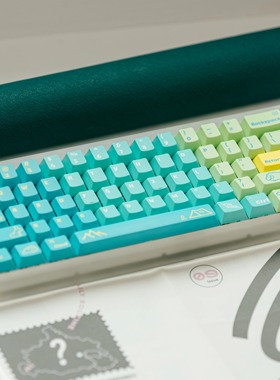 LeleLab Into The Wild去野蓝绿黄拼色键帽舞厅hmez醉鹿磁轴适用