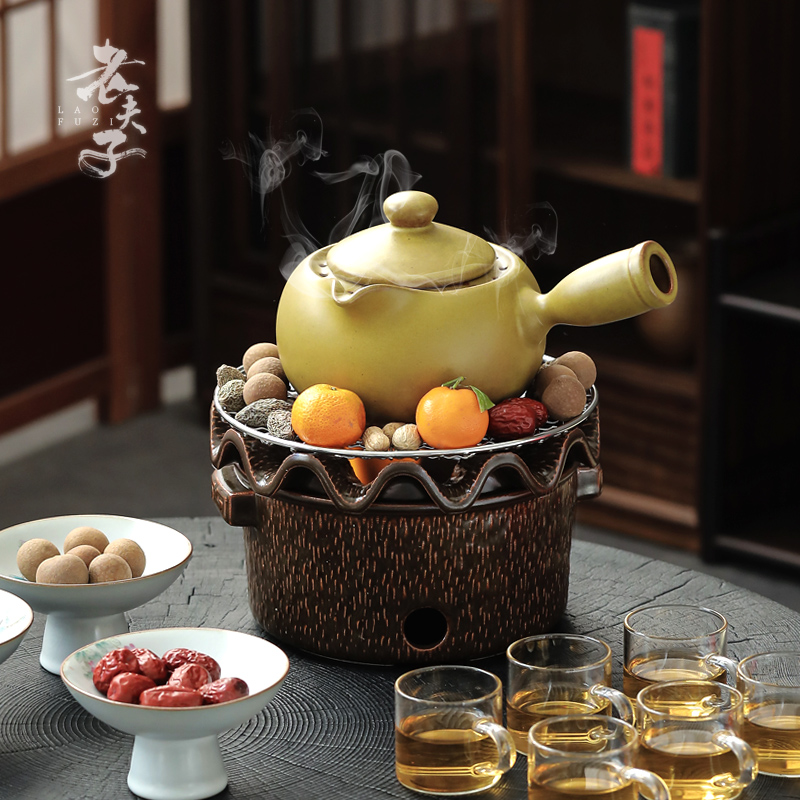 围炉煮茶器套装家用室内户外中式木炭酒精碳炉子罐罐壶养生泡茶具