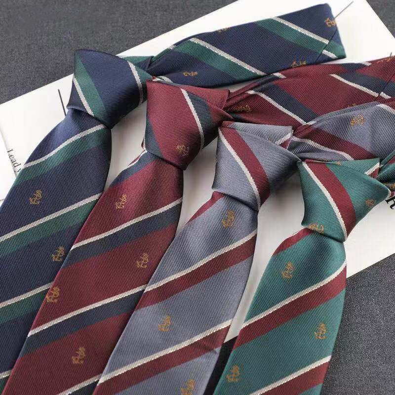 日本JK DK制服领带领结皇冠樱花船锚徽章刺绣条纹学院风