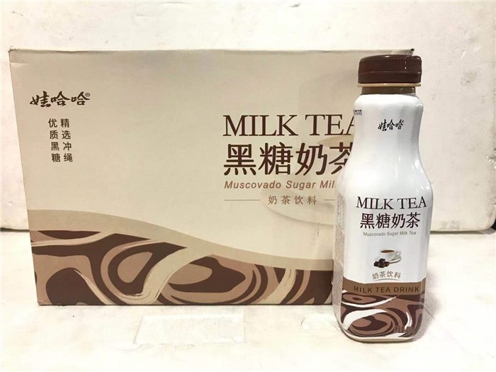 奶茶饮料娃哈哈奶茶黑糖奶茶饮料400毫升15瓶