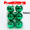 10cm green shiny ball (set of 6)