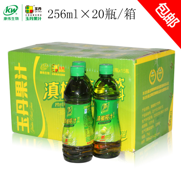 玉丹滇橄榄汁云南特产饮料临沧永德滇橄榄余甘果子果汁20瓶