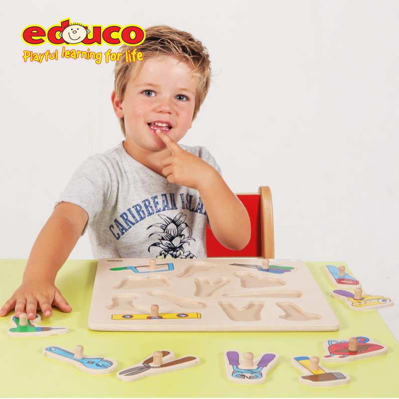 荷兰玩具早教手指精细动作拼图