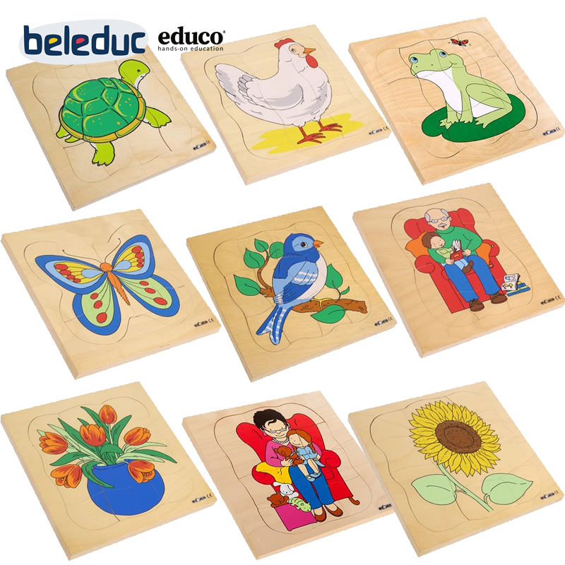 荷兰四层拼图系列郁金香益智多层