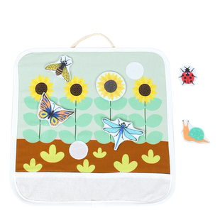 贝乐多EDUcare昆虫认知挂板1-2-3岁早教中心宝宝二维空间感知玩具