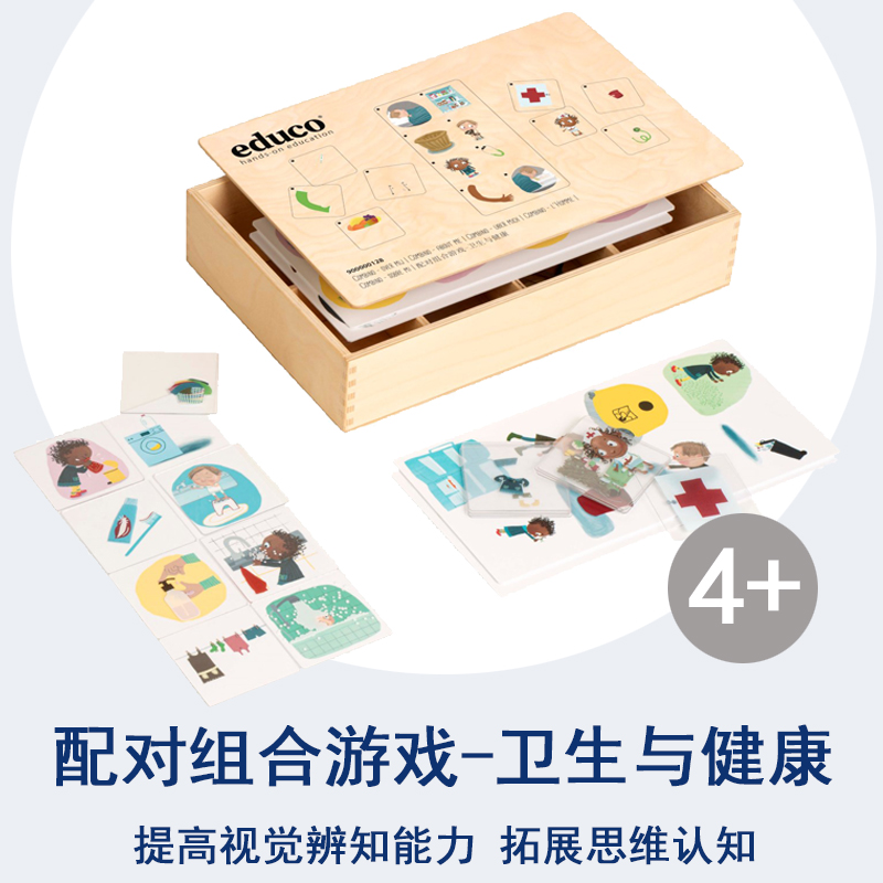 六大主题配对组合游戏卫生与健康