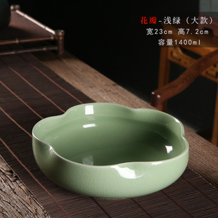 大号茶洗哥窑陶瓷茶具收纳杯洗水盂盆水洗笔洗家用茶桌专用茶洗缸