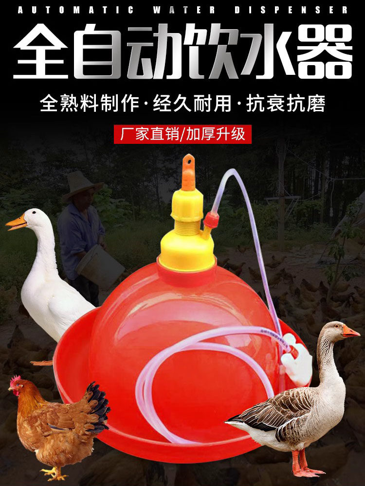 加厚普拉松养鸡鸭鹅用自动饮水器喂水器加水壶养鸡设备养殖用品