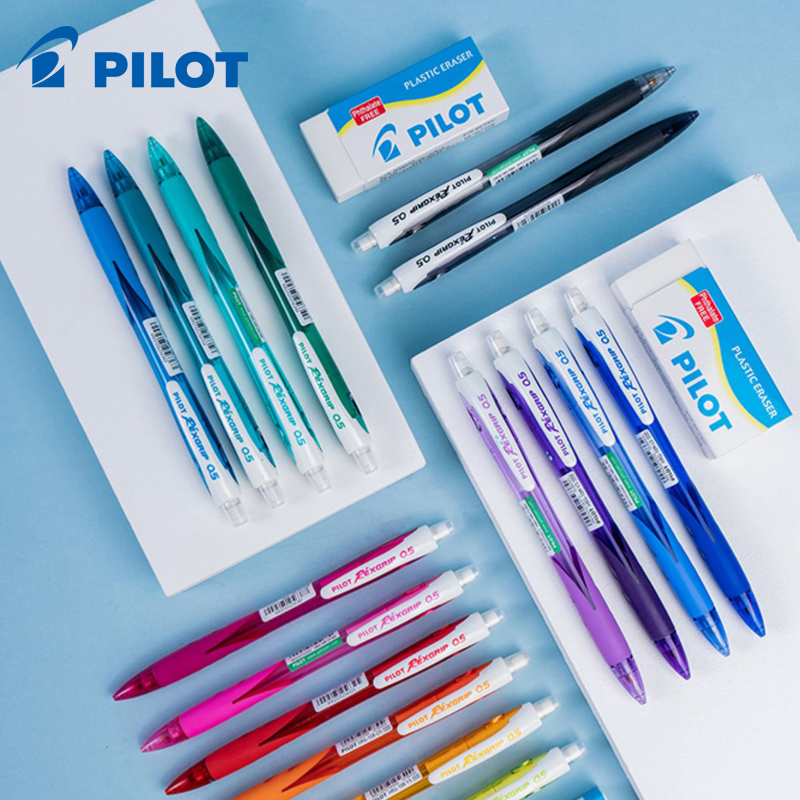 日本PILOT百乐铅笔彩色笔杆自动铅笔HRG-10R活动铅笔0.5小学生用小清新活动铅送铅芯儿童写字按动铅笔手绘用