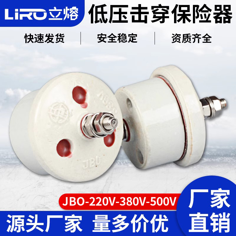 立熔电气JBO-220v 380v 500V 0.22KV陶瓷击穿保险避雷器厂家直销