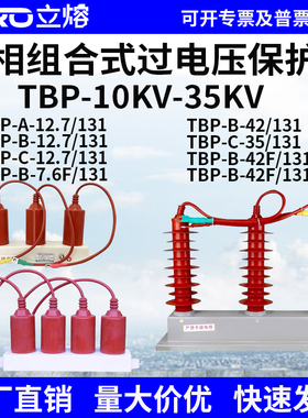 10-35KV高压三相TBP-ABC-12.7/131组合式过电压保护器四柱42F/131