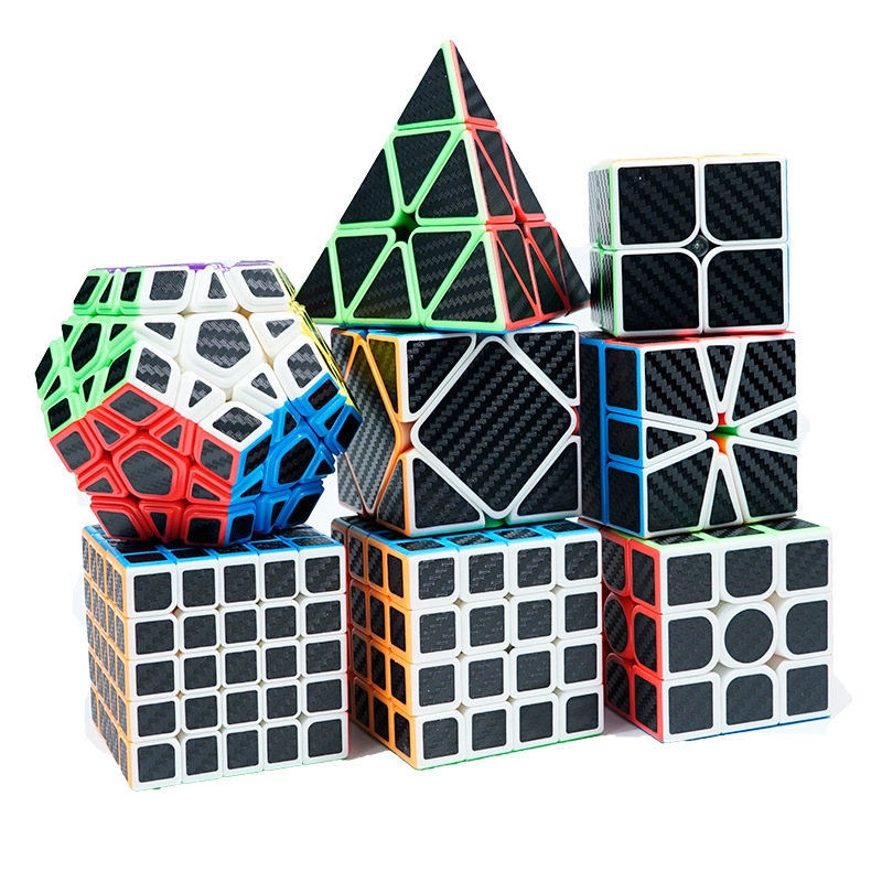 魔域文化魅龙碳纤维贴纸魔方二三四五阶碳素贴纸金字塔sq1五魔 运动/瑜伽/健身/球迷用品 魔方/3D魔方 原图主图