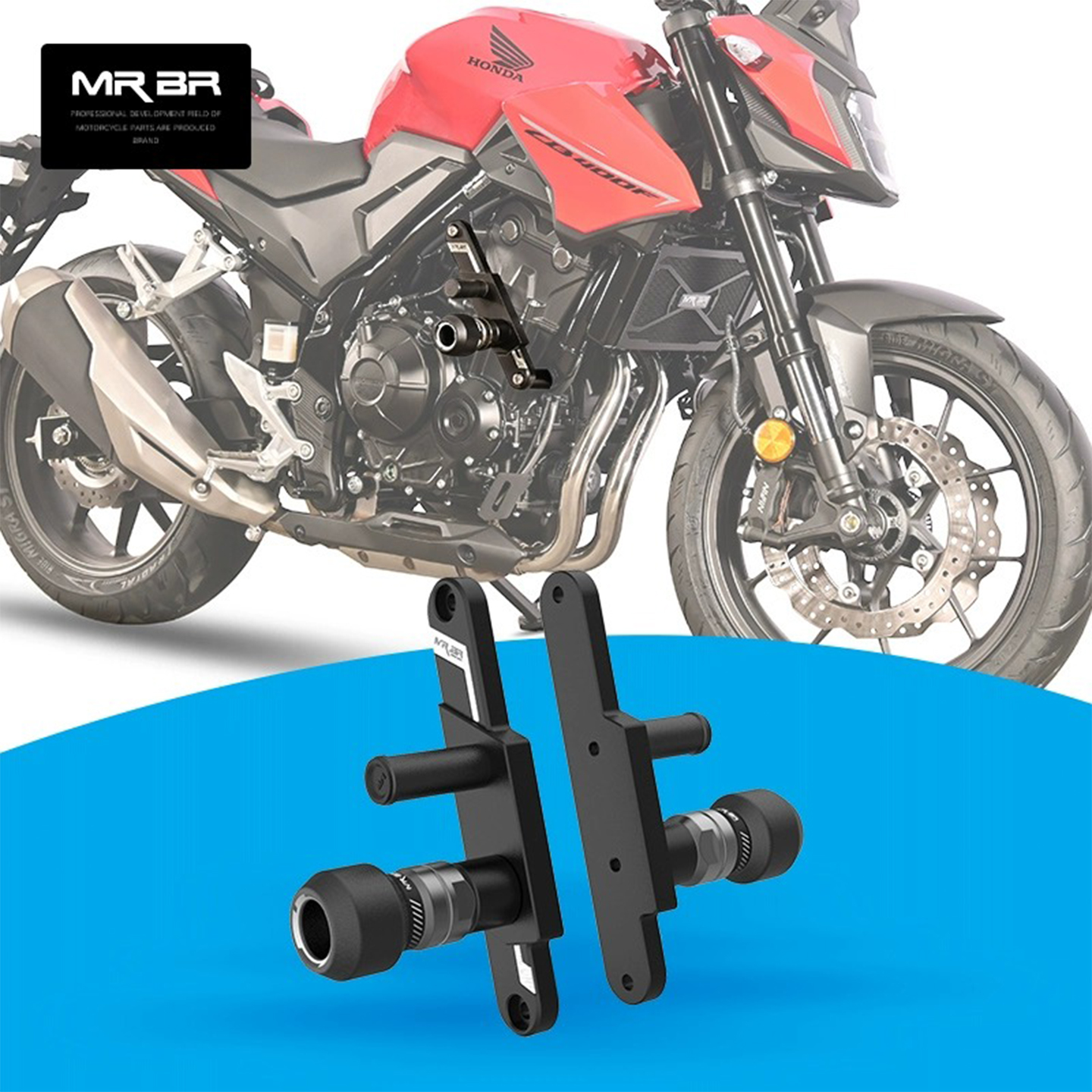 MRBR适用本田CB400F护杠保险杠cb500f竞技杆防摔杠防撞球改装配件