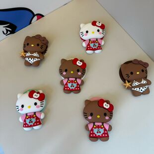 泡泡骚通用-手机气囊支架坐姿kitty磁吸支架可伸缩适配popsockets