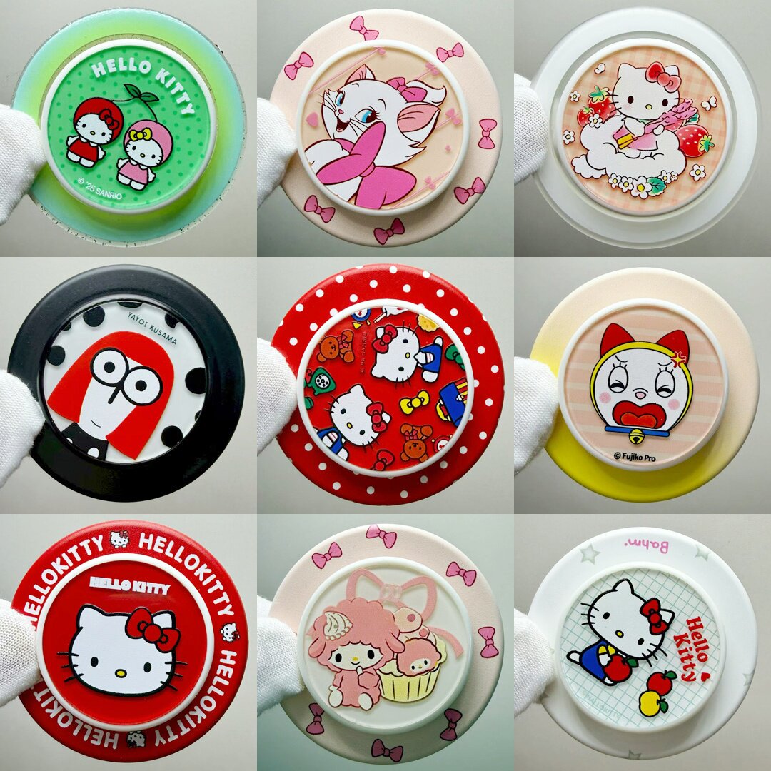 泡泡骚kitty通用手机气囊支架啪嗒磁吸支架可伸缩适配popsockets图片