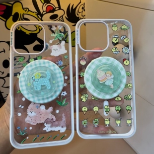 【泡泡骚超高版 强磁吸手机壳】吹吹蒲公英 蜡笔小新 史努比 磁吸支架iphone17promax苹果13/14/15/16手机壳