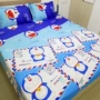 Twill không bông đơn giường đơn hoạt hình Doraemon 1 m 2 tấm trải giường học sinh Ký túc xá phòng ngủ giường tầng - Khăn trải giường ga phủ giường everon