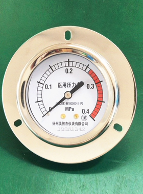 山东博科蒸汽灭菌器压力表 0~0.4MPa医用消毒锅配件扬州美智杰