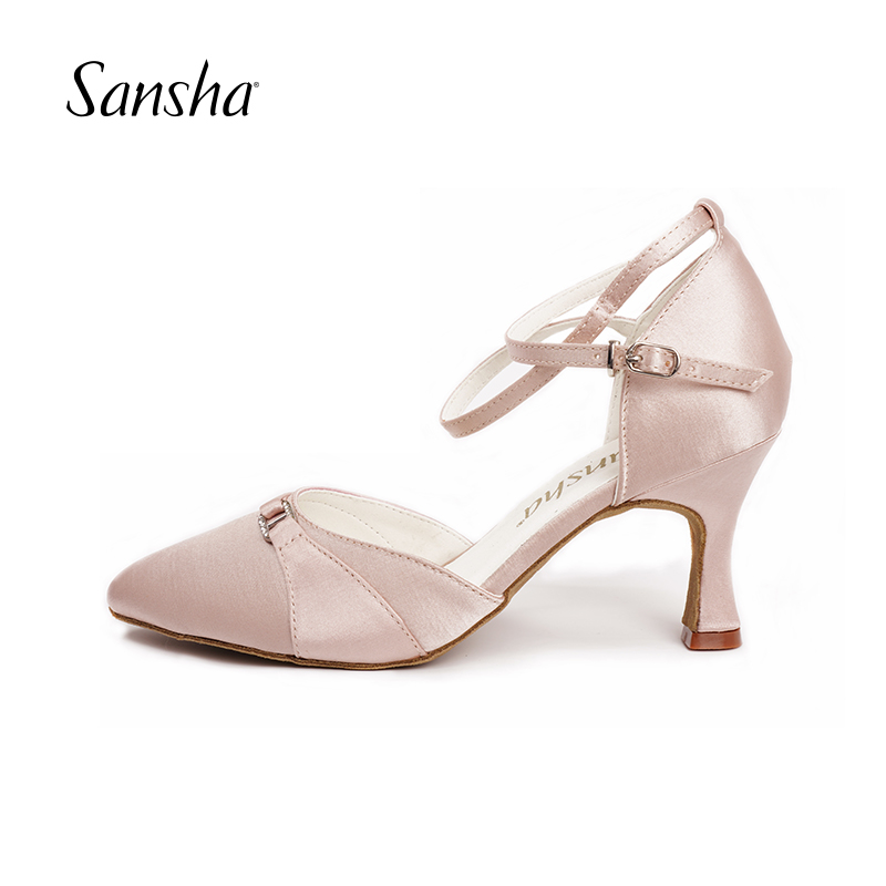 Sansha三沙鞋女中跟专业国标舞