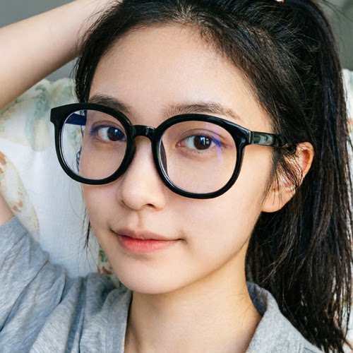 大黑框防蓝光护眼无度数眼镜