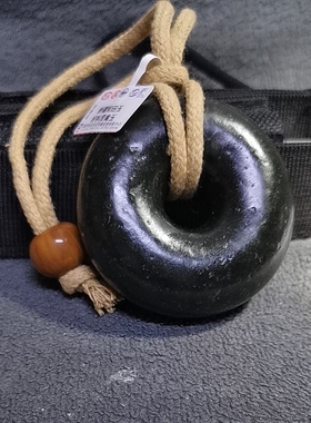新疆和田玉籽料黑青玉仿古老光古韵平安玉环57.8-23×23mm3006