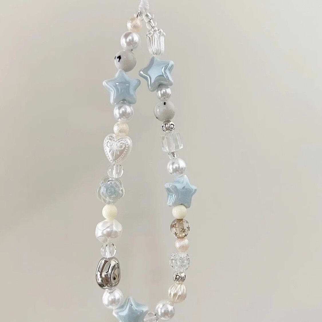 手机链小清新蓝色星星手机壳挂绳简约ccd相机挂绳新款拍立得挂件