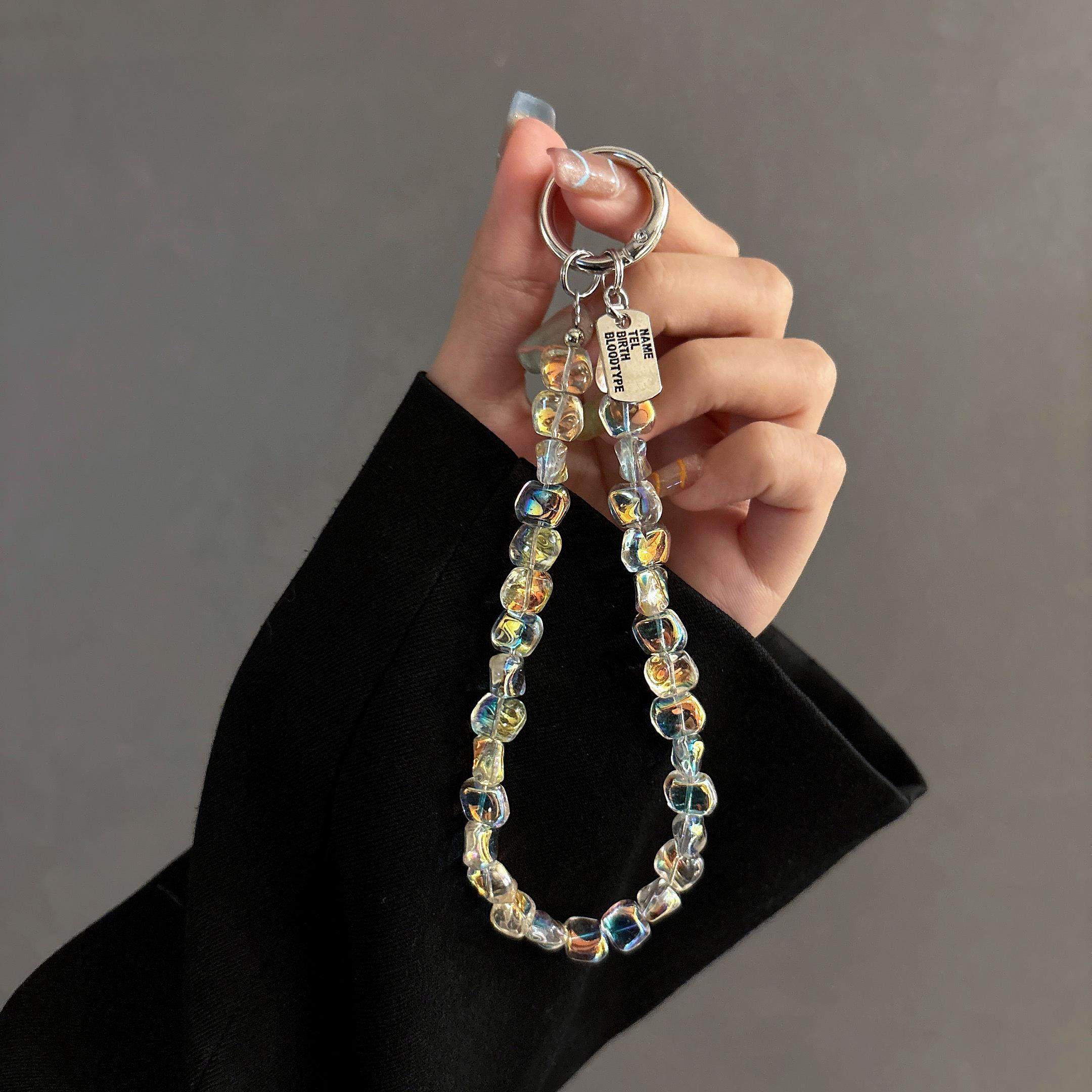 奢华高级感水晶手提链条手腕短挂绳带夹片手机壳钥匙扣包包挂件潮,3C数码配件,手机挂件/手机链,淘宝优惠券,粉丝福利购,淘宝优惠卷