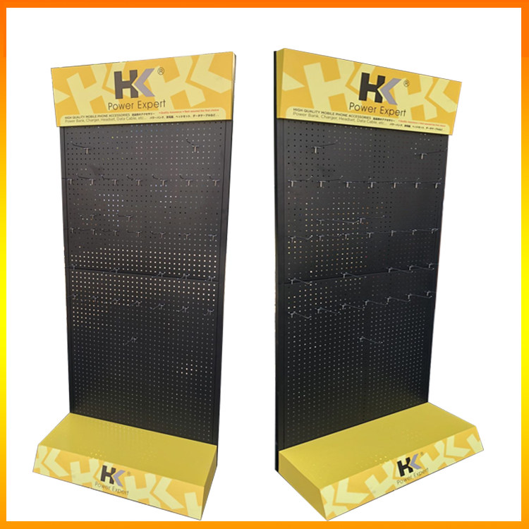 手机配件展示架移动电源展架充电宝耳机展柜超市货架挂钩架饰品柜