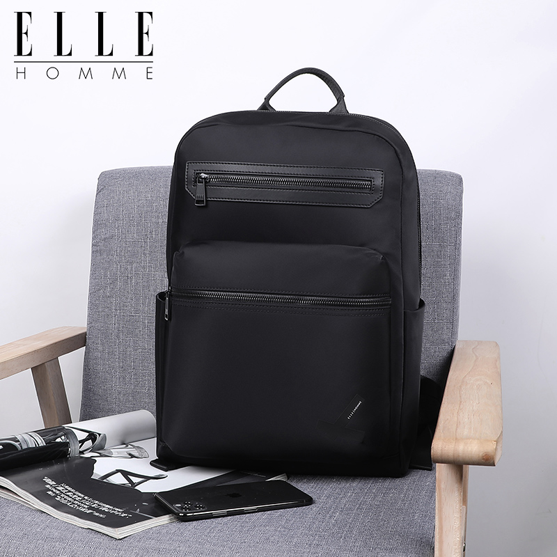 ：ELLEHOMME双肩包男新款