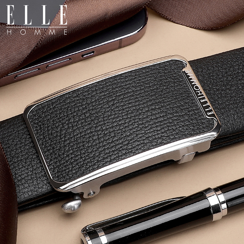 ELLEHOMME真皮腰带男士