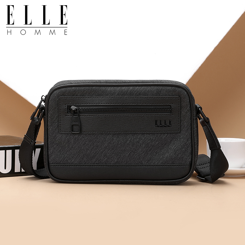 ELLEHOMME单肩斜跨包时尚休闲